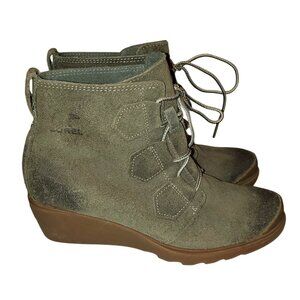 Sorel Toronto Suede Wedge Lace Up Boot